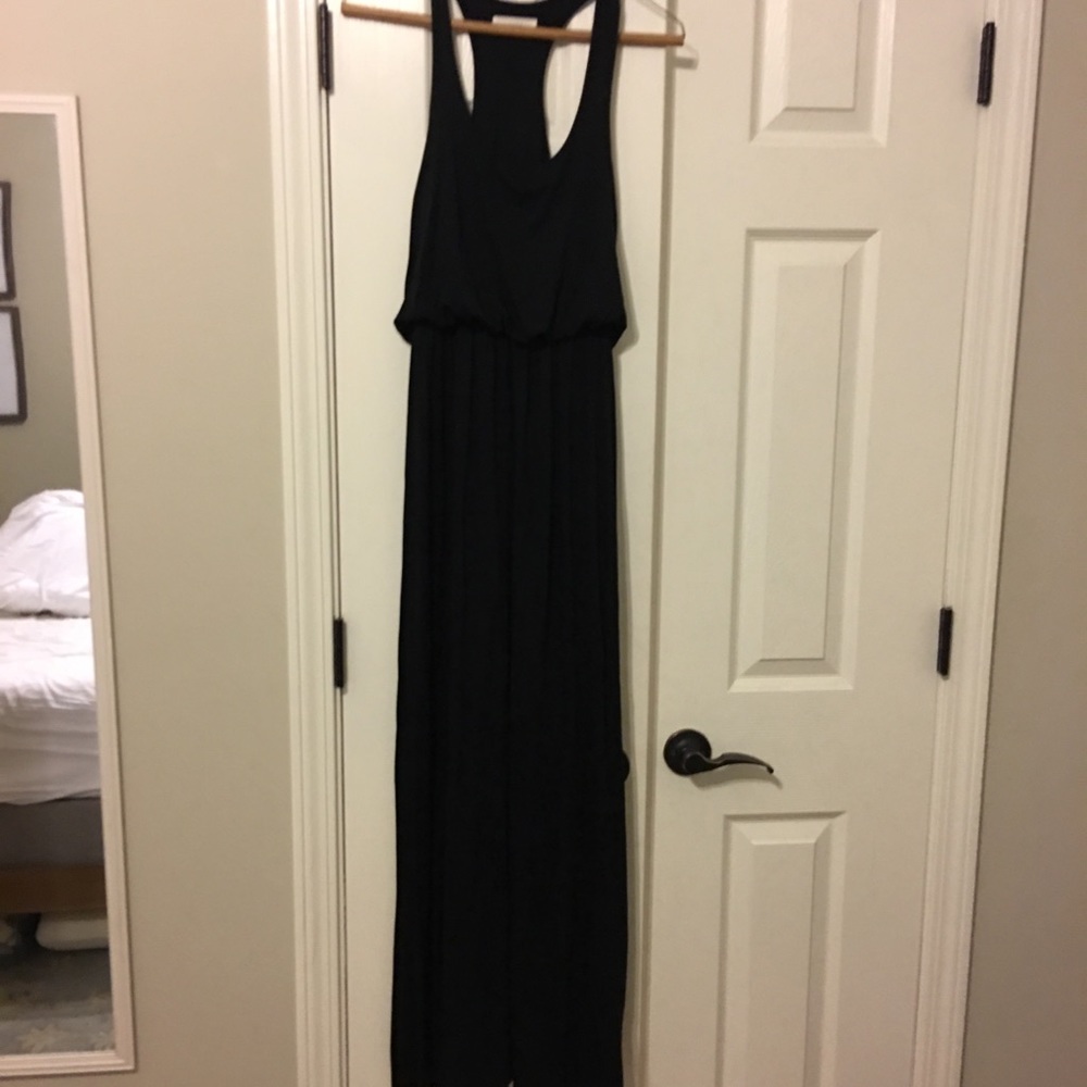 Black maxi dress